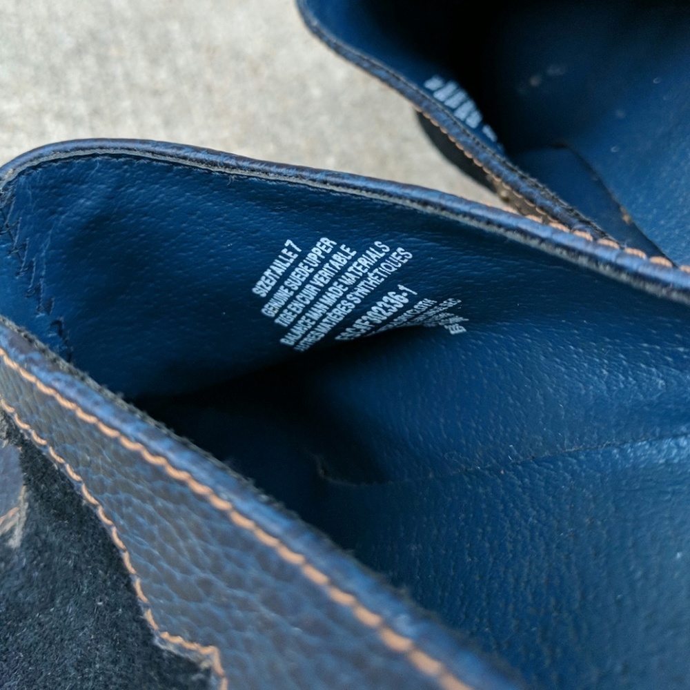 Cowboy Boot Slides Slip-On Heeled Clogs Navy 7 - image 6